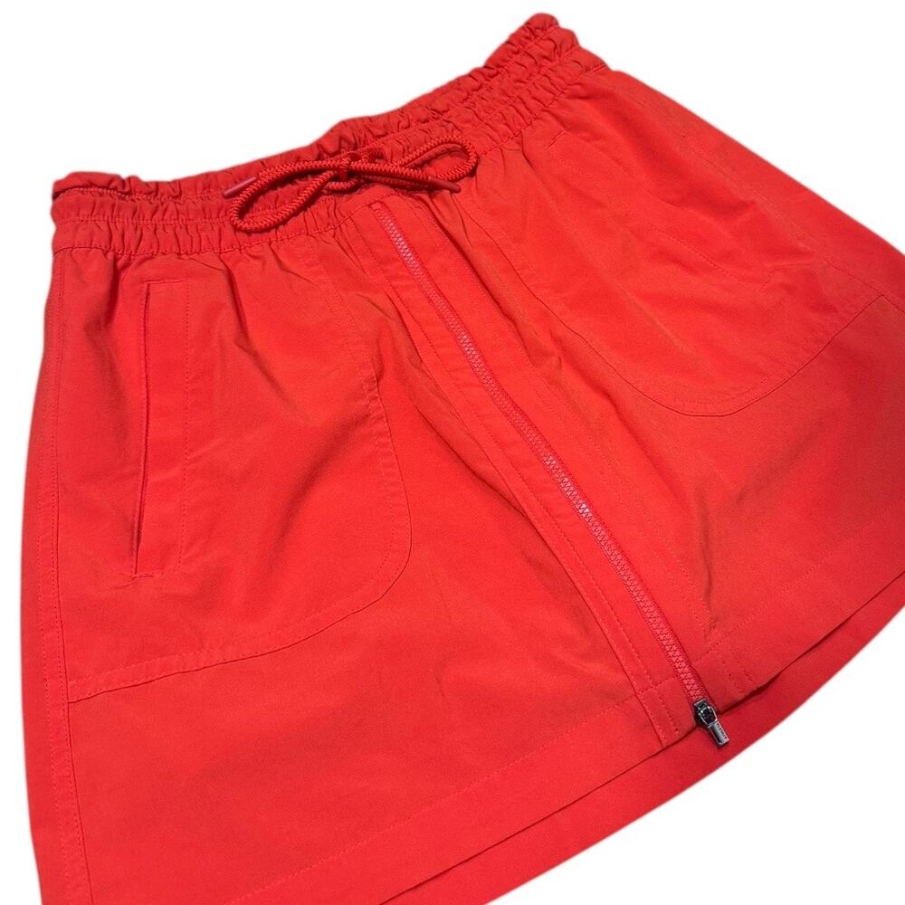 Athleta Expedition Skort Torch Red/Orange Zip Front - Size 6 - Picture 2 of 6